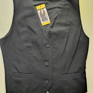 Women's Steve Madden Black Button-Up Vest
